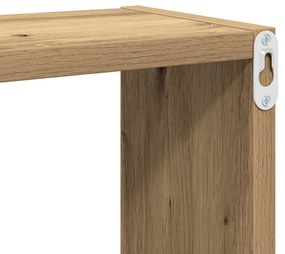 Fali polcok Artisan tölgy MDF furnérral 26 x 15 x 26 cm
