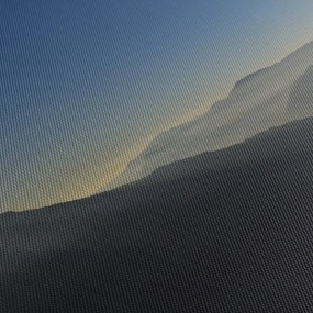 Kép - A hegycsúcsok felett (órával) (90x30 cm)
