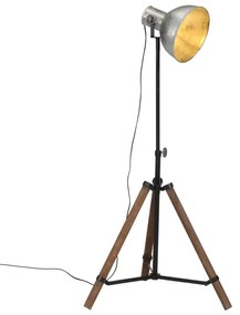 vintage ezüst állólámpa 25 W 75x75x90-150 cm E27