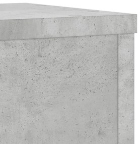 2 db betonszürke szerelt fa növénytartó állvány 25 x 25 x 35 cm