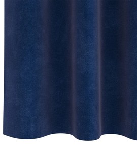 Függönyök függönyökkel 2 pcs Sötét kék 140 x 175 cm Bársony