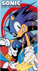 Sonic a sündisznó Electric Speed fürdőlepedő, strand törölköző 70x140cm (Fast Dry)