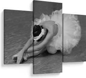 Kép - Balerina, fekete-fehér (90x60 cm)