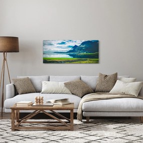 Egy tó hegyekkel képe (120x50 cm)