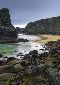 Poszter 29,7x42cm Bedruthan Steps Cornwall tengerpart, Assaf Frank