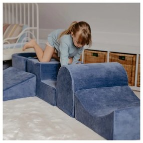 Barna kordbársony habszivacs játszótér 5 db-os magasság 30 cm 250x45 cm Montessori – Meowbaby