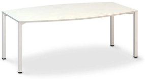 ProOffice tárgyalóasztal 200 x 110 cm, fehér