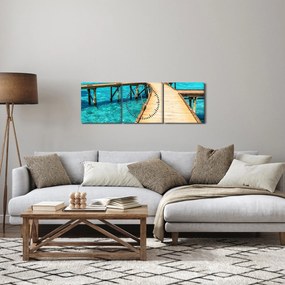 Kép - Móló (órával) (90x30 cm)