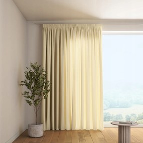 Függöny ráncoló szalaggal 1 db 140x260cm bézs