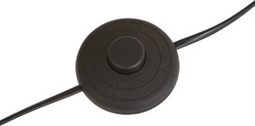 Állólámpa fekete barna papírkötél árnyékolóval 50/50/30 - Simplo