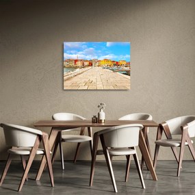 Üveg kép - Poreč régi isztriai városa, Horvátország (70x50 cm)