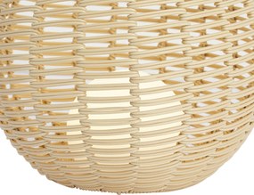 Kültéri asztali lámpa bézs 30 cm LED-del, USB-C-vel tölthető IP44 - Oli