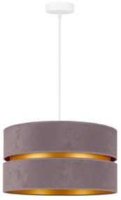 Duolla - Csillár zsinóron DUO 1xE27/15W/230V átm. 40 cm szürke