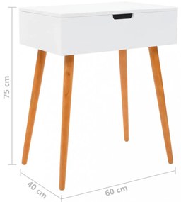 MDF öltözőasztal tükörrel 60 x 40 x 75 cm