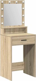 vidaXL Öltözködőasztal fiókkal Sonoma tölgy 50 x 41 x 135 cm Faanyag