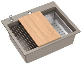 gránit mosogató KURT 110 WORKSTATION BEIGE