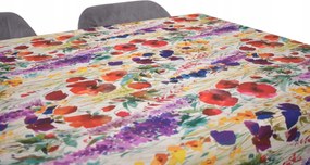 Abrosz Foltálló Fehér 110X250 CM Fehér Virágos Rét