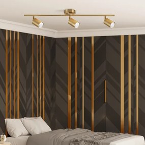 LED RGBW dimmelhető spotlámpa GOLDI 3xGU10/6,5W/230V arany