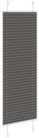 pliszírozott redőny fekete 45x150 cm szövetszélesség 44,4 cm