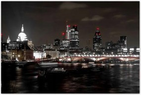 Poszterek 120x80 Éjszakai kilátás Londonból