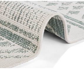 Biri zöld-krémszínű kültéri szőnyeg, 80 x 350 cm - NORTHRUGS
