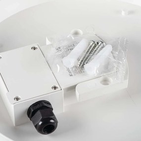 Kanlux IPER LED 10W-NW-O-SE mozgásérzékelős fali/mennyezeti lámpa, 10W LED, 4000K, 1200 lm, IP65, IK10