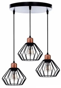 Csillár zsinóron PORTO 3xE27/40W/230V