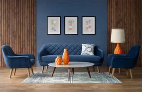 Antik rózsaszínű 3 személyes kanapé CORANTI VELVET