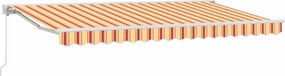 vidaXL Behúzható napellenző Sokszínű 400 x 200 cm Alumínium és Szövet