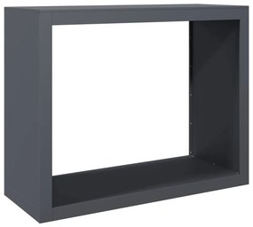 antracitszürke acél tűzifatároló 100 x 40 x 80 cm