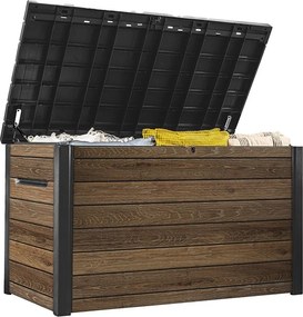 Barna műanyag kerti tárolódoboz Signature – Keter