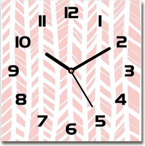 Négyzet alakú csendes üveg óra halszálka mintás 30x30