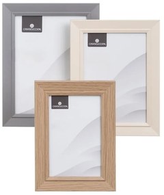 Barna-natúr színű álló-fali képkeret szett 3 db-os 14x19 cm – Casa Selección