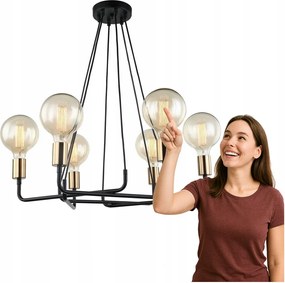 Betty függőlámpa MDM-3901/6 Bk+bro Italux