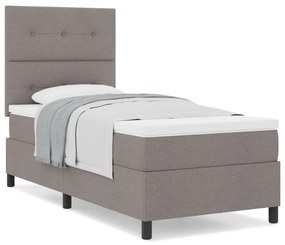 Box Spring Ágy Matraccal Bézs Egyszemélyes Szövet