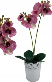 Mesterséges Orchidea 52 cm Virág Virágtartó Kéreg
