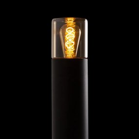 RENDL QUINN 60 stojanová černá jantarové sklo 230V LED E27 11W IP54