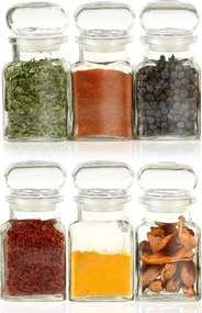 6x Konyhai Tárolók befőttes üveg fűszertartó ömlesztett termékek