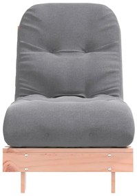 tömör duglászfenyő futon kanapéágy matraccal 60 x 206 x 11 cm