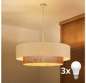 Brilagi - LED függőlámpa kábelre szerelve BOHO STYLE 3xE27/15W/230V átm. 80 cm