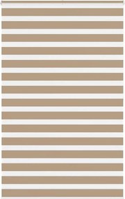 vidaXL zebrafüggönnyel homokbarna szövetszélesség 135,9 cm poliészter