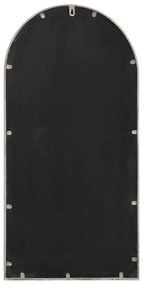 homokszínű vas kerti tükör kültéri használatra 90 x 45 cm