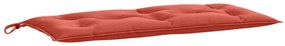 2 db melange piros szövet kerti padpárna 100 x 50 x 7 cm