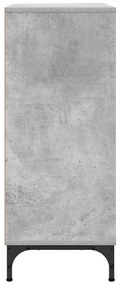 Széf fiókkal Beton szürke 79.5 x 33 x 82 cm Faanyag
