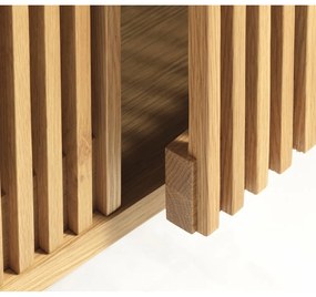 Natúr színű TV-állvány tölgyfa dekorral 143x55 cm Tiber – Unique Furniture