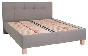 Kárpitozott ágy tárolóval, matrac nélkül MARIA 180x200 cm taupe