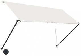 feltekerhető krémszínű napellenző LED-del 250 x 150 cm