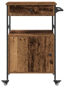 Konyhai Kocsi Öreg Fa 56x43x89.5 cm Pektáfa