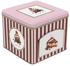 Cukorkás konyhai fém tároló doboz Sweet Moments