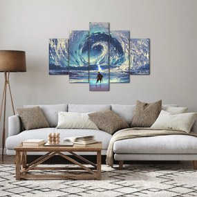 Kép - Illusztráció egy lándzsás fiúról (150x105 cm)